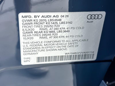 2027 Audi Q6 e-tron Premium Plus