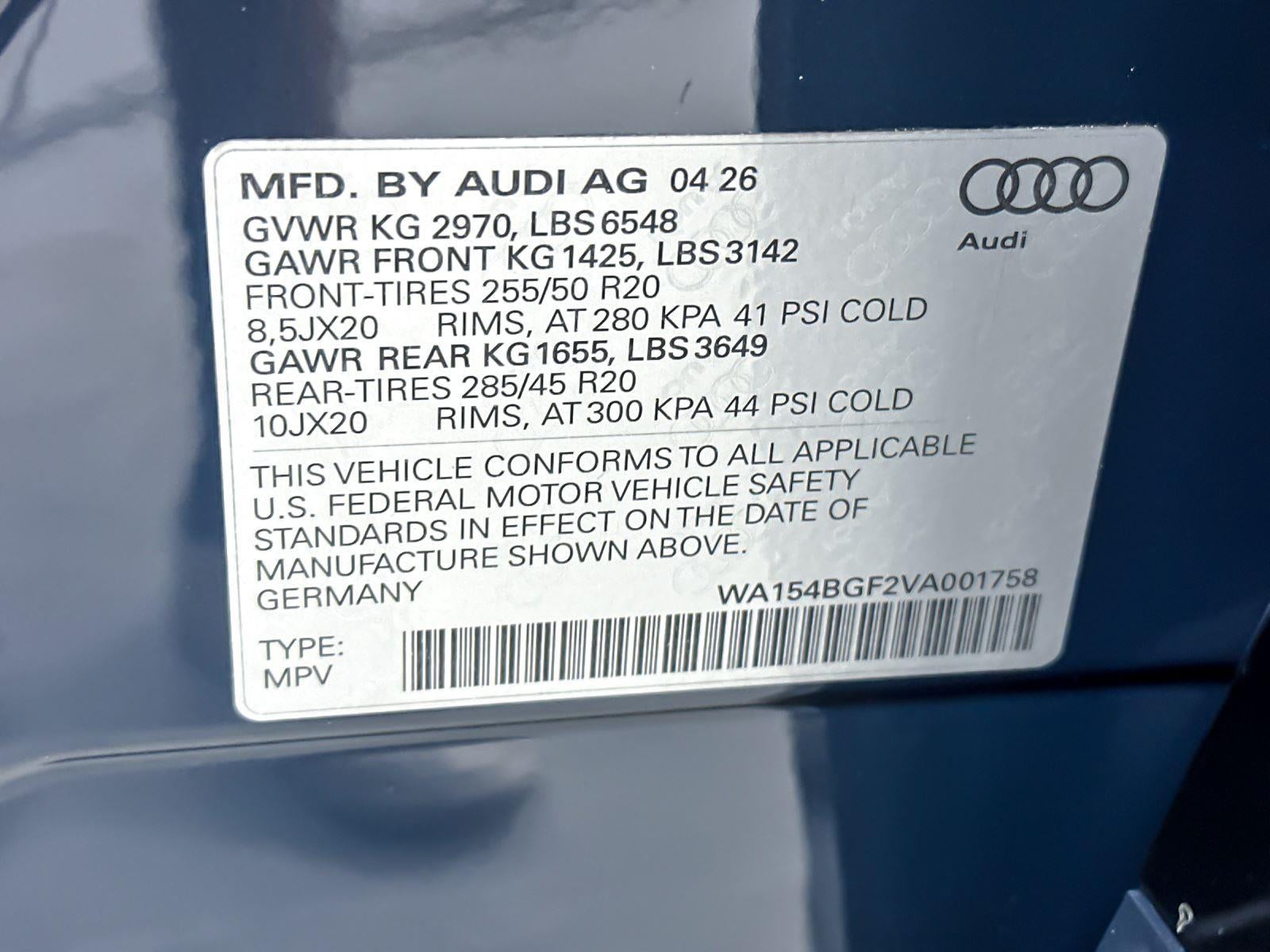 2027 Audi Q6 e-tron Premium Plus