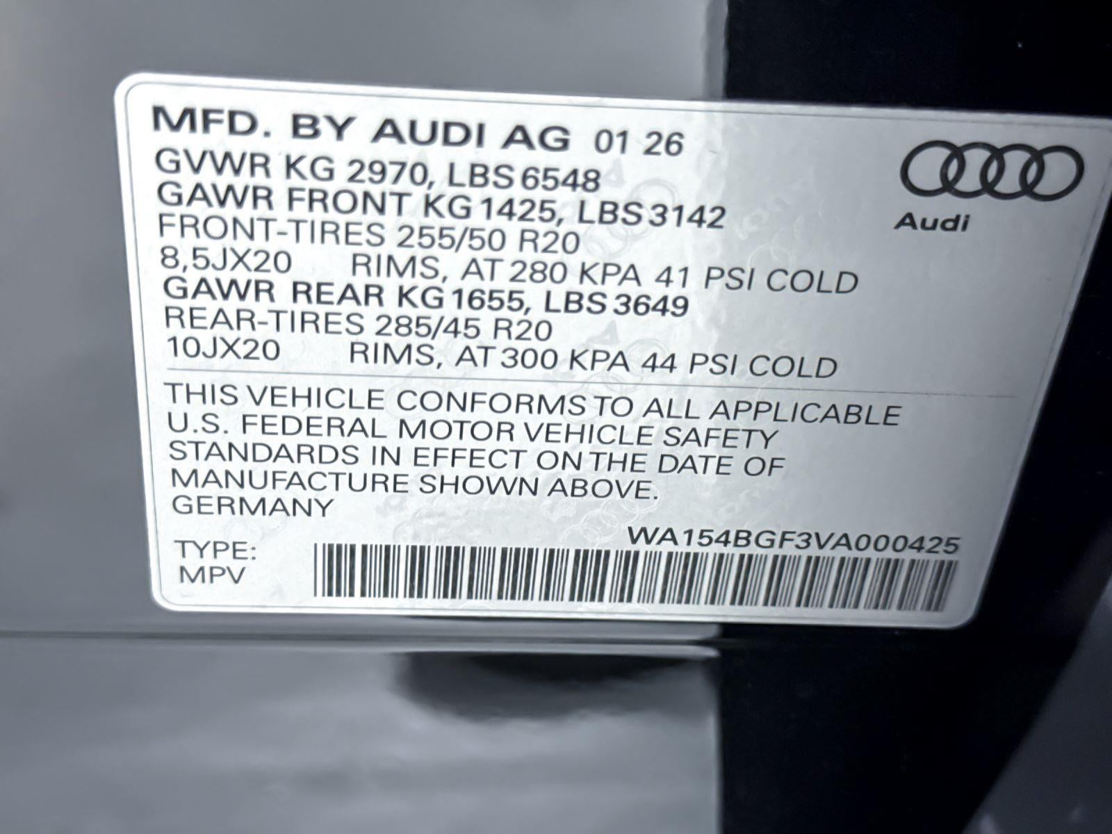 2027 Audi Q6 e-tron Premium Plus
