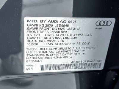 2027 Audi Q6 e-tron Premium Plus