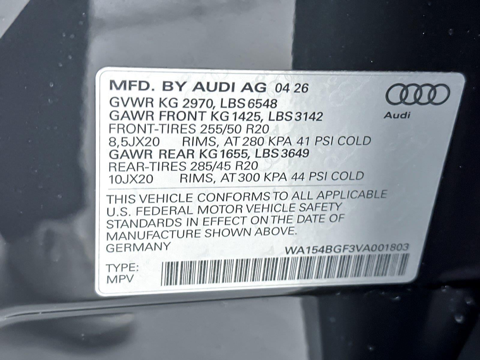 2027 Audi Q6 e-tron Premium Plus