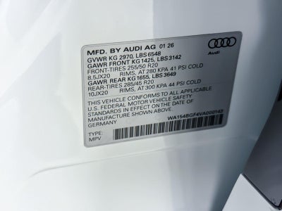 2027 Audi Q6 e-tron Premium Plus