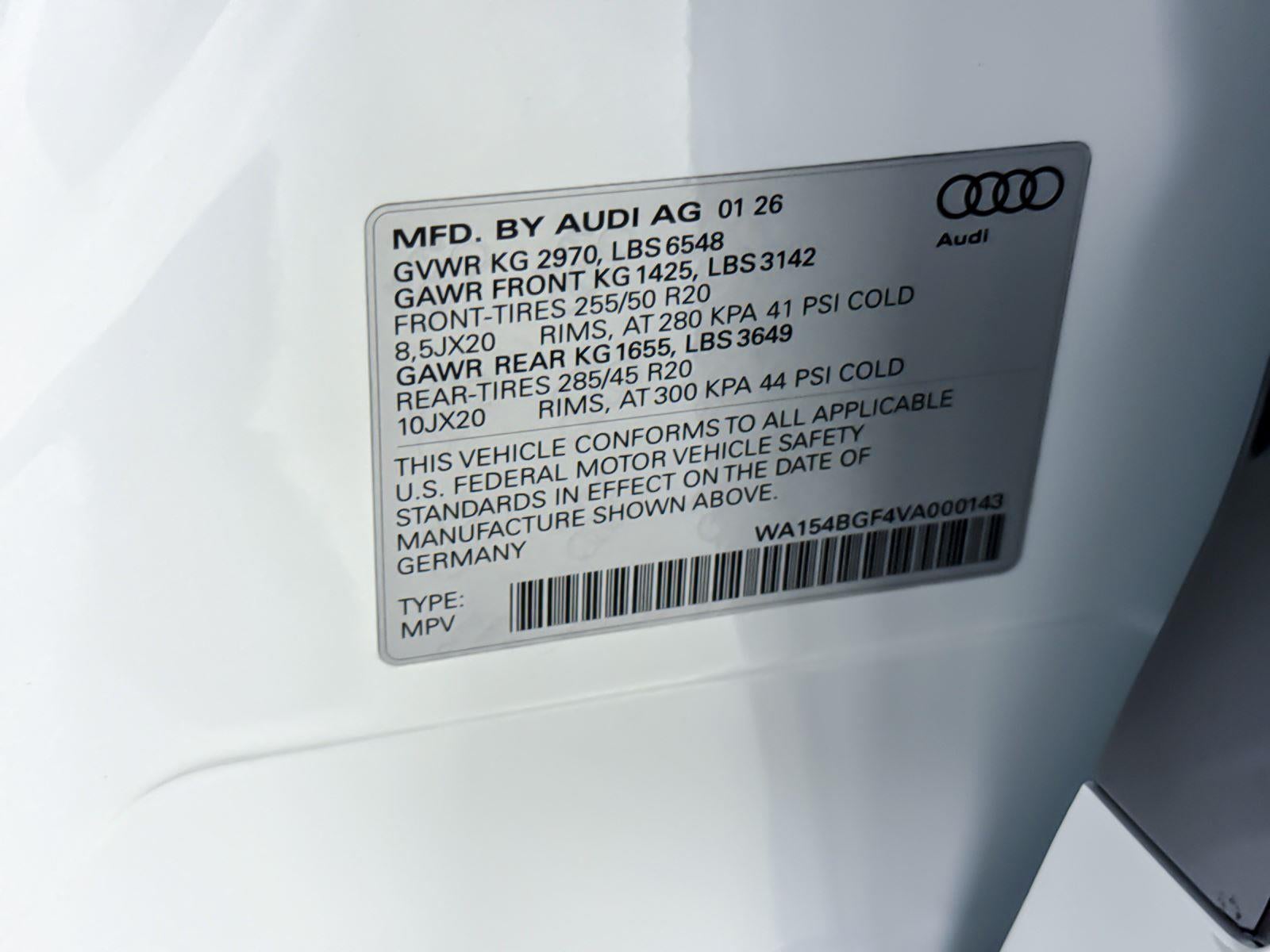 2027 Audi Q6 e-tron Premium Plus