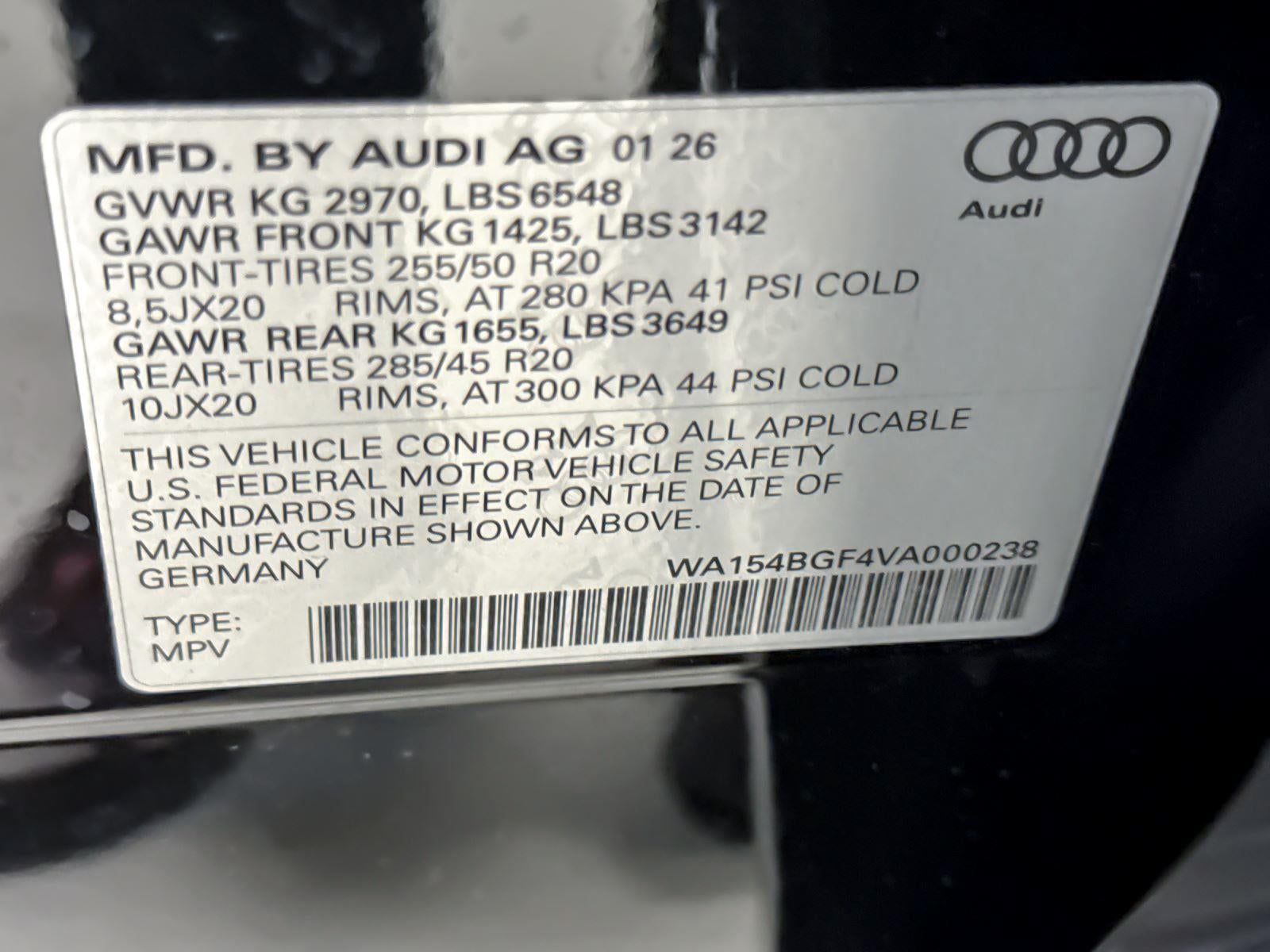 2027 Audi Q6 e-tron Premium Plus