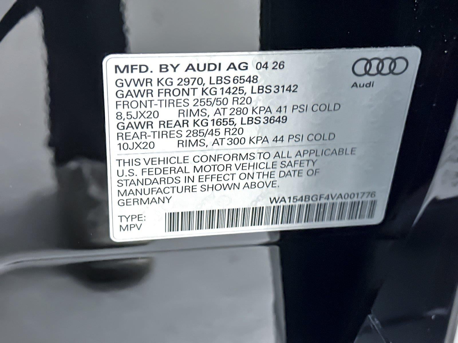 2027 Audi Q6 E-Tron Premium Plus