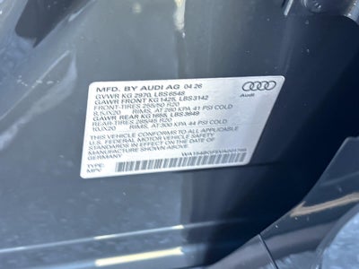 2027 Audi Q6 e-tron Premium Plus