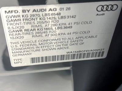 2027 Audi Q6 e-tron Premium Plus