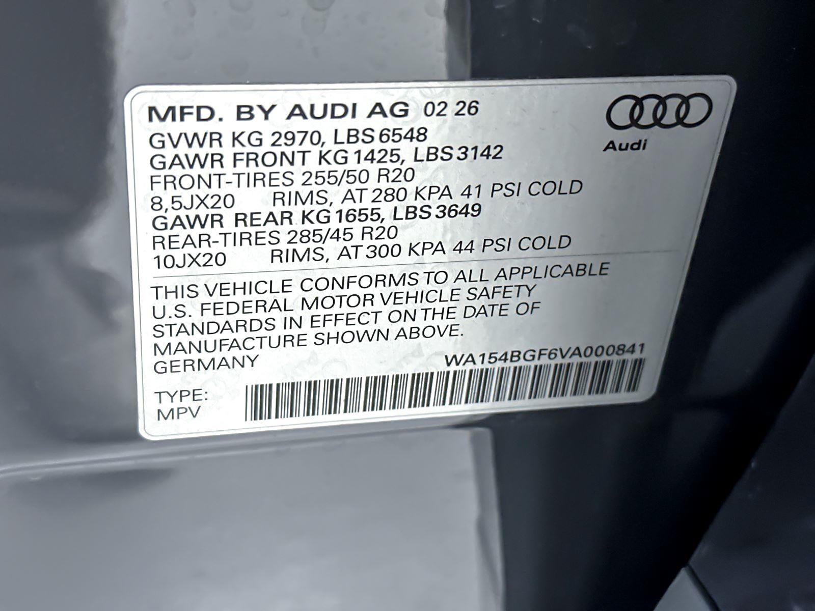 2027 Audi Q6 e-tron Premium Plus