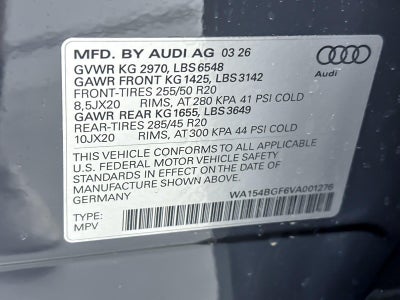 2027 Audi Q6 e-tron Premium Plus