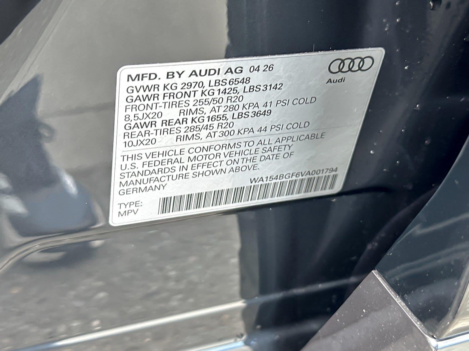 2027 Audi Q6 E-Tron Premium Plus