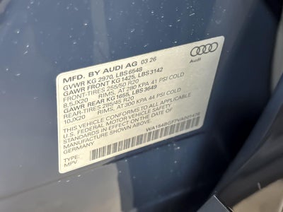 2027 Audi Q6 e-tron Premium Plus