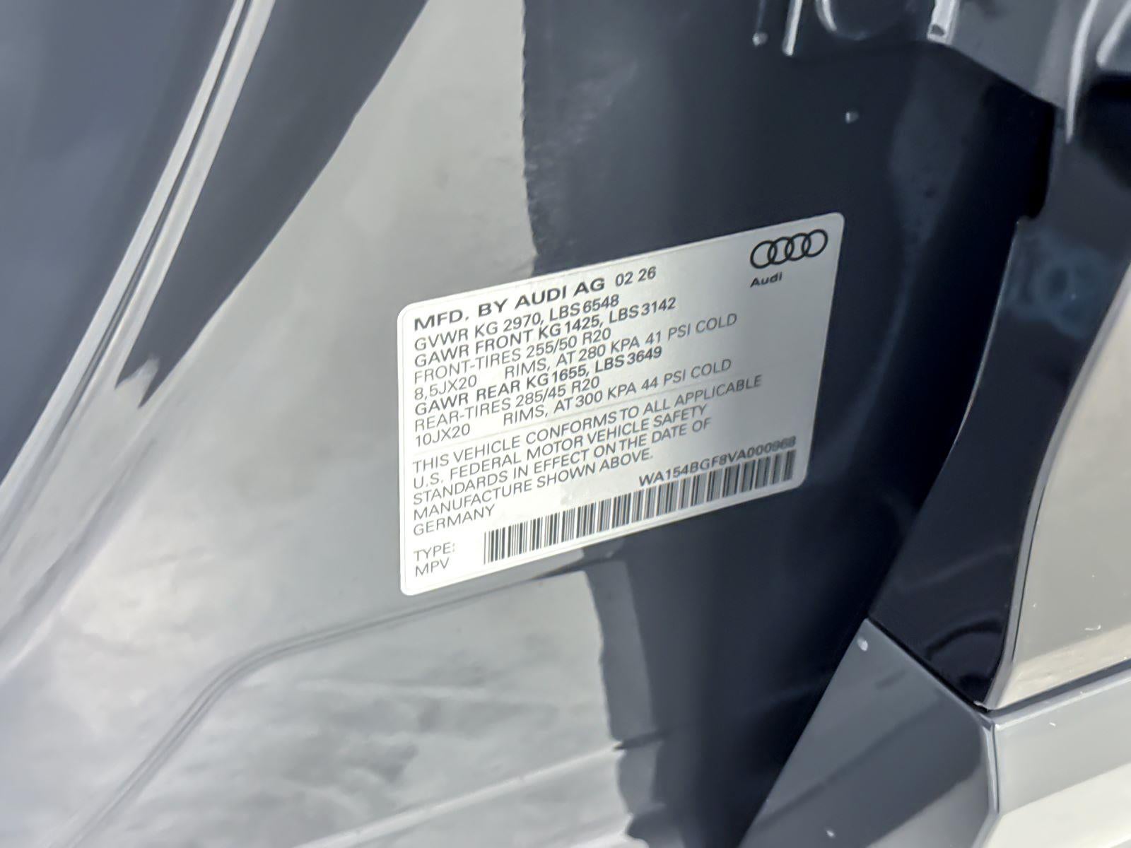 2027 Audi Q6 e-tron Premium Plus