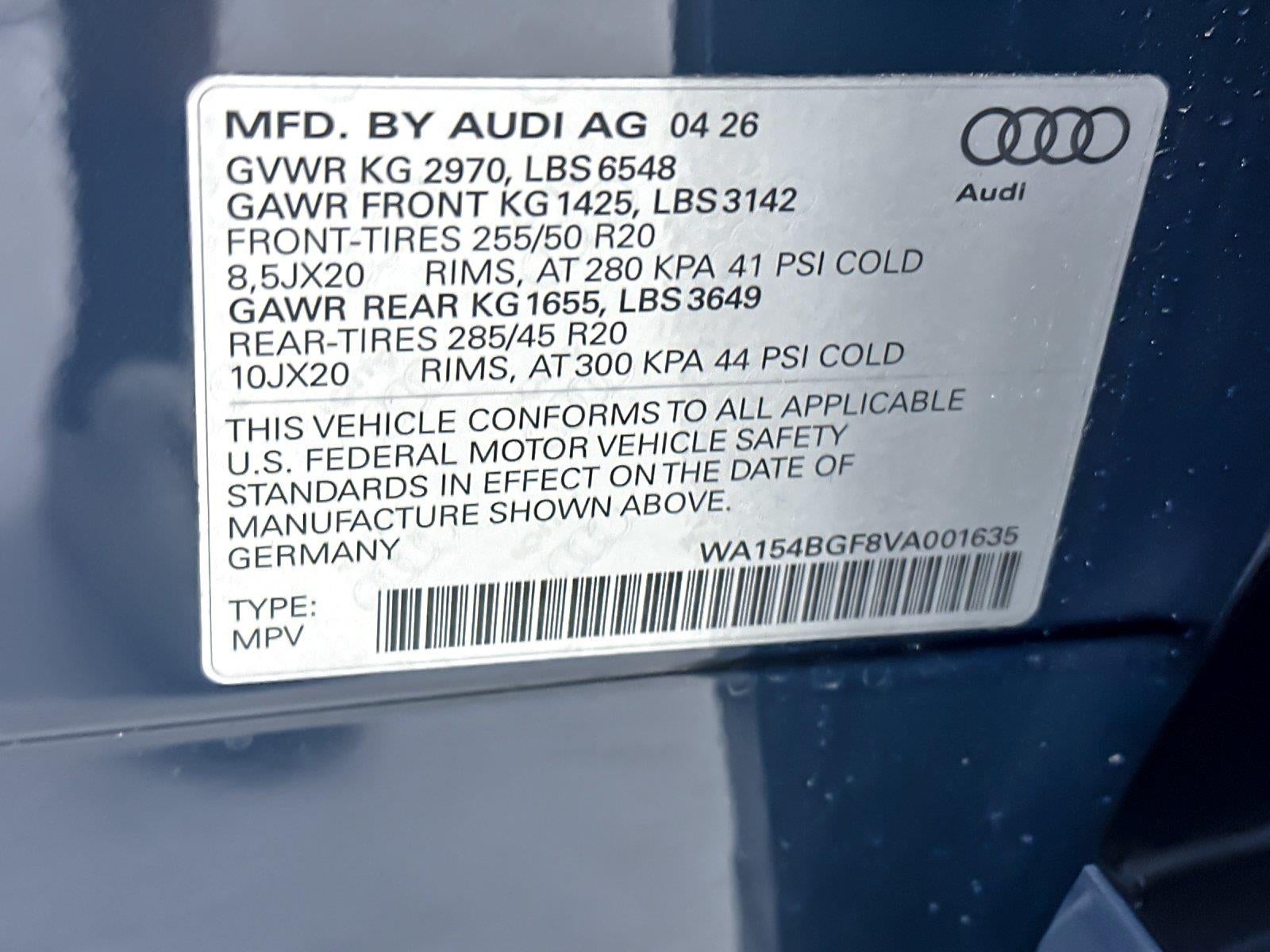 2027 Audi Q6 e-tron Premium Plus