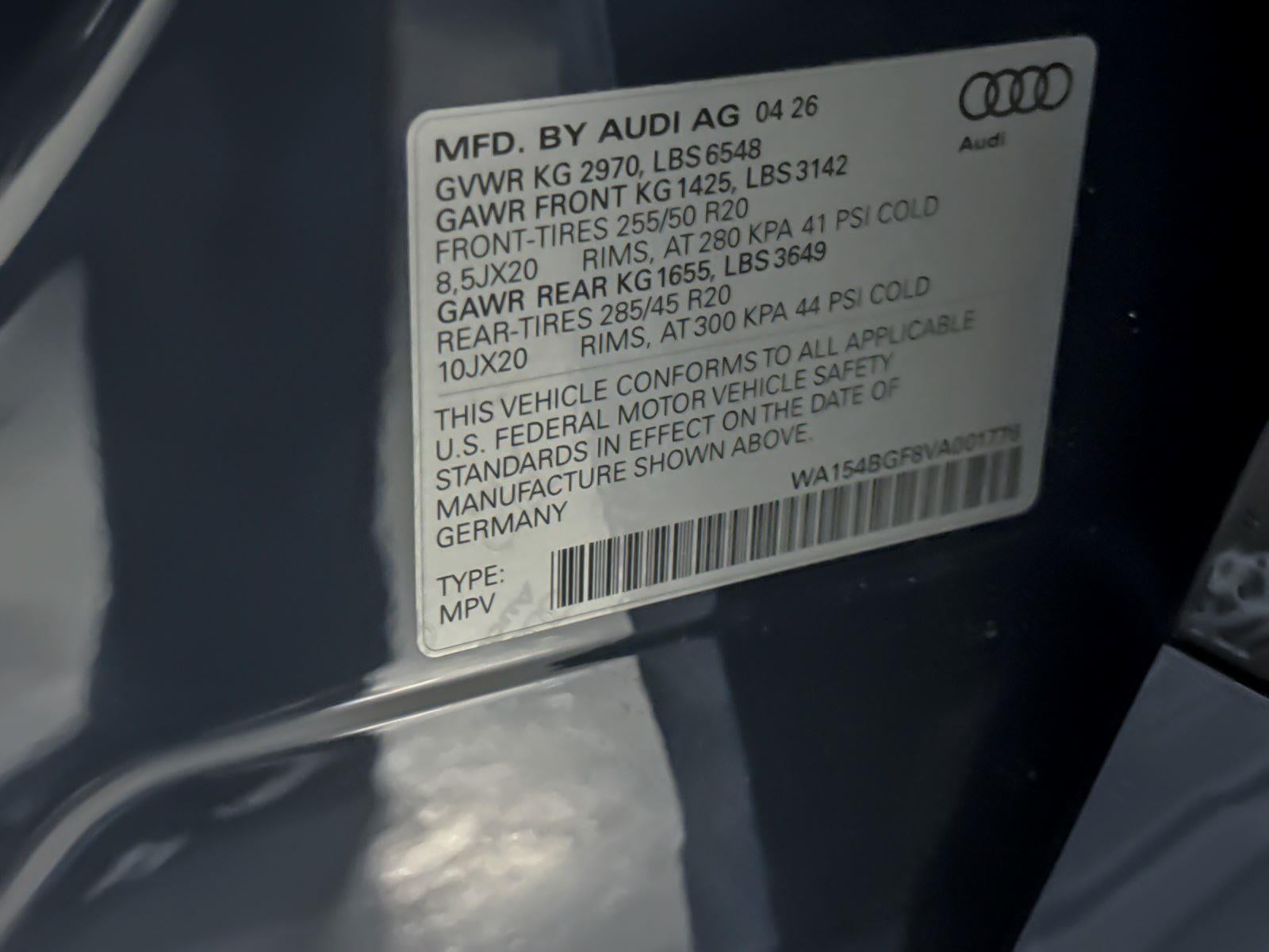 2027 Audi Q6 e-tron Premium Plus