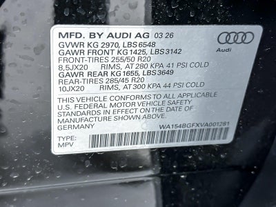 2027 Audi Q6 e-tron Premium Plus