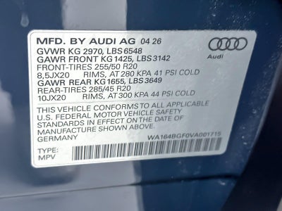 2027 Audi Q6 e-tron Prestige