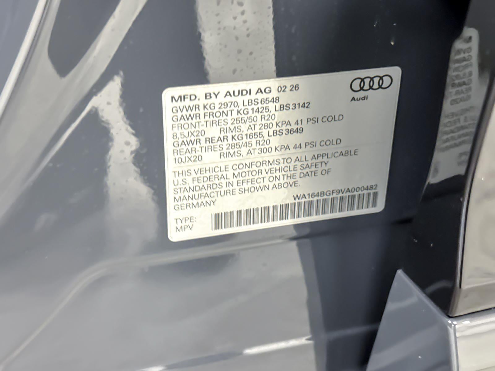 2027 Audi Q6 e-tron Prestige