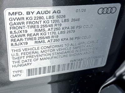 2026 Audi Q3 S line