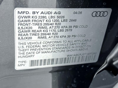 2026 Audi Q3 S line