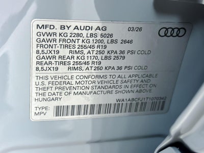 2026 Audi Q3 S line