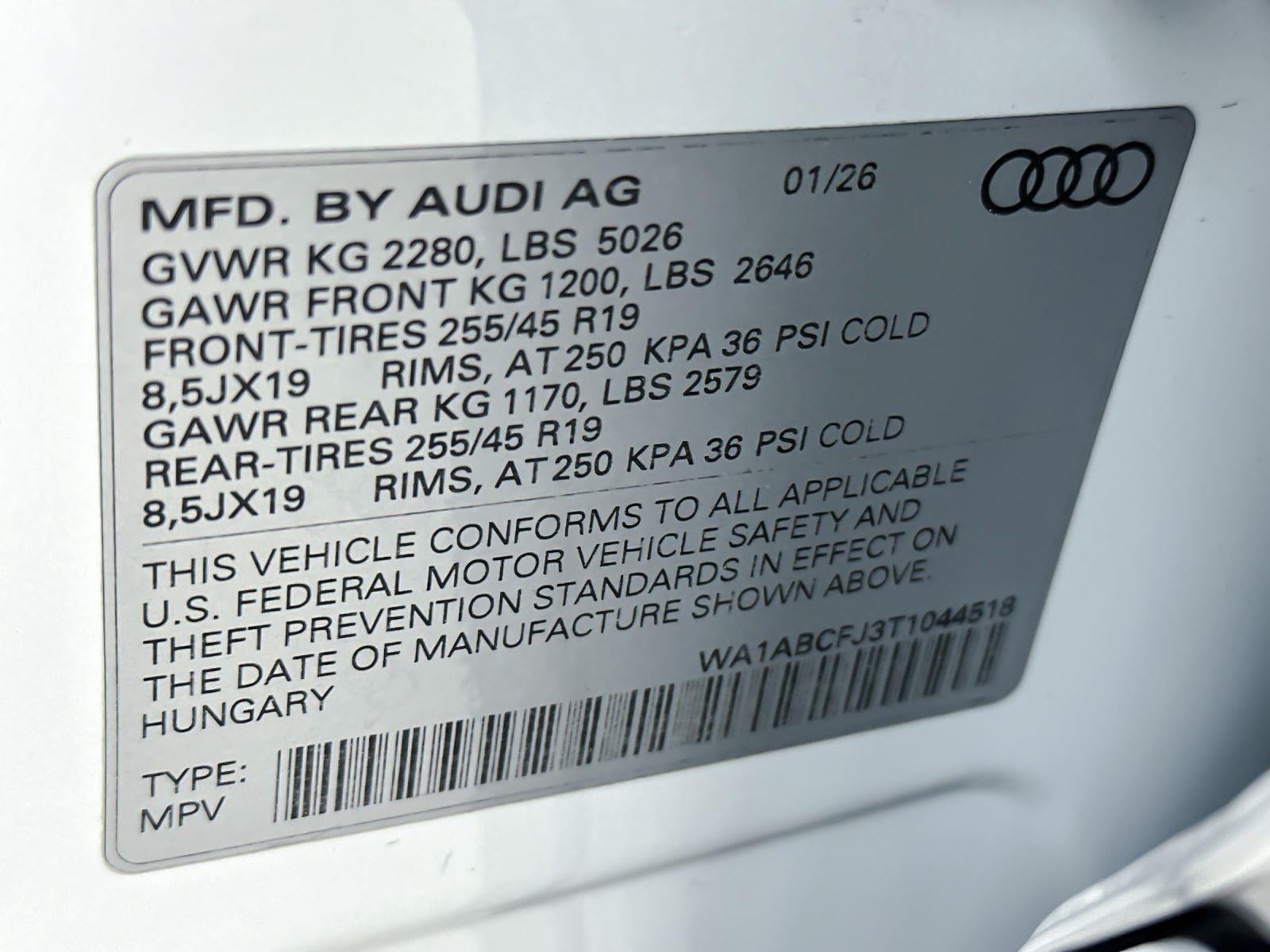 2026 Audi Q3 S line