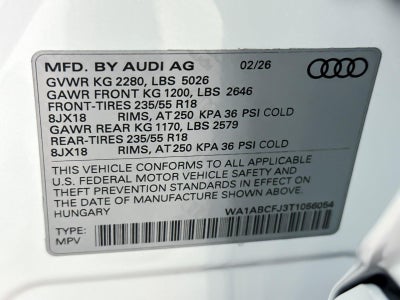 2026 Audi Q3 S line