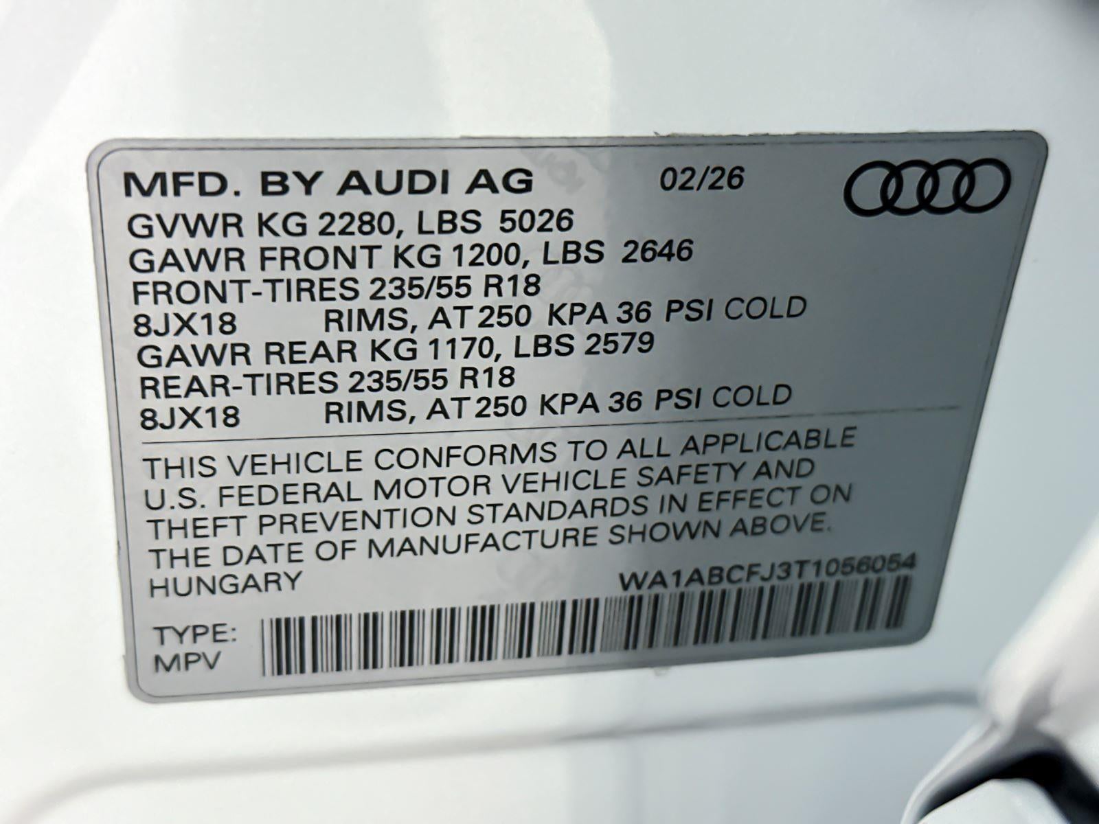 2026 Audi Q3 S line