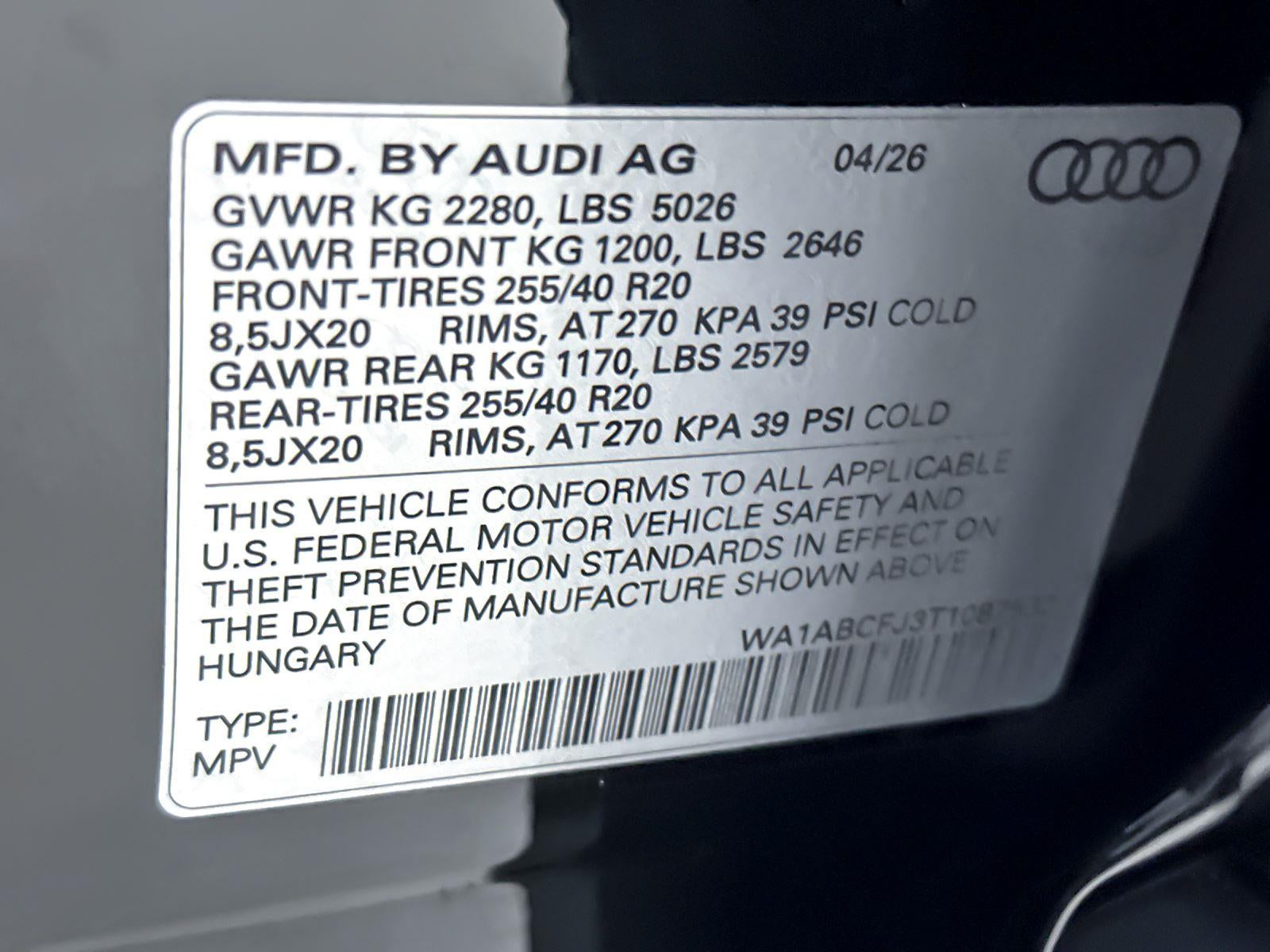 2026 Audi Q3 S line