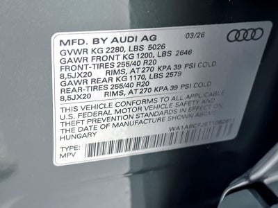 2026 Audi Q3 S line