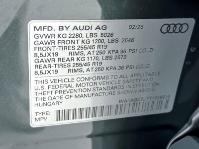 2026 Audi Q3 S line