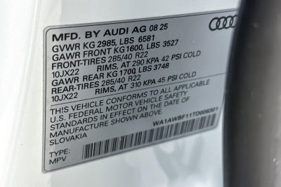2026 Audi SQ8 Premium Plus