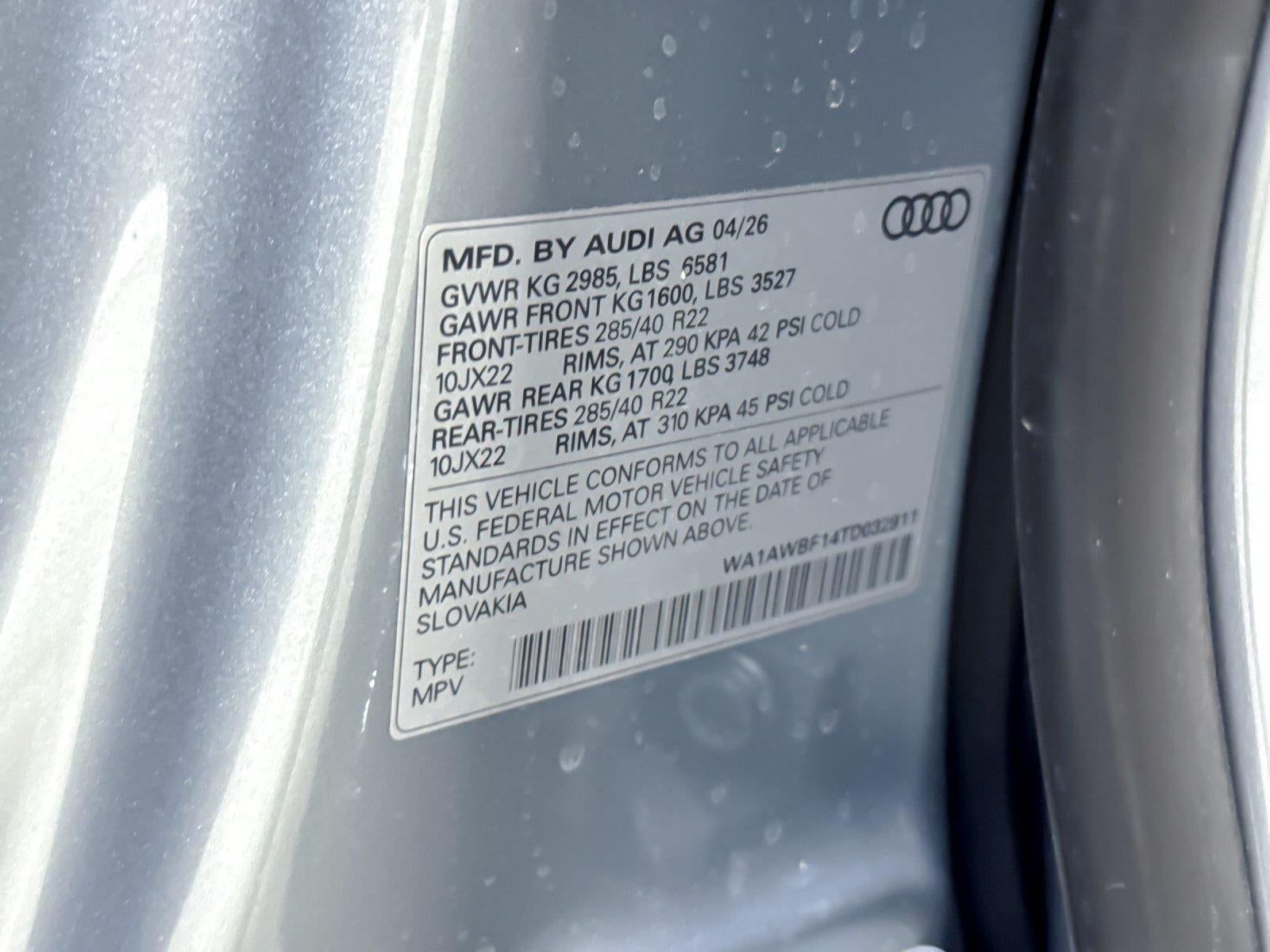 2026 Audi SQ8 Premium Plus