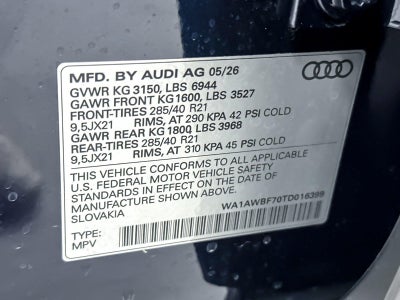 2026 Audi Sq7 Premium Plus