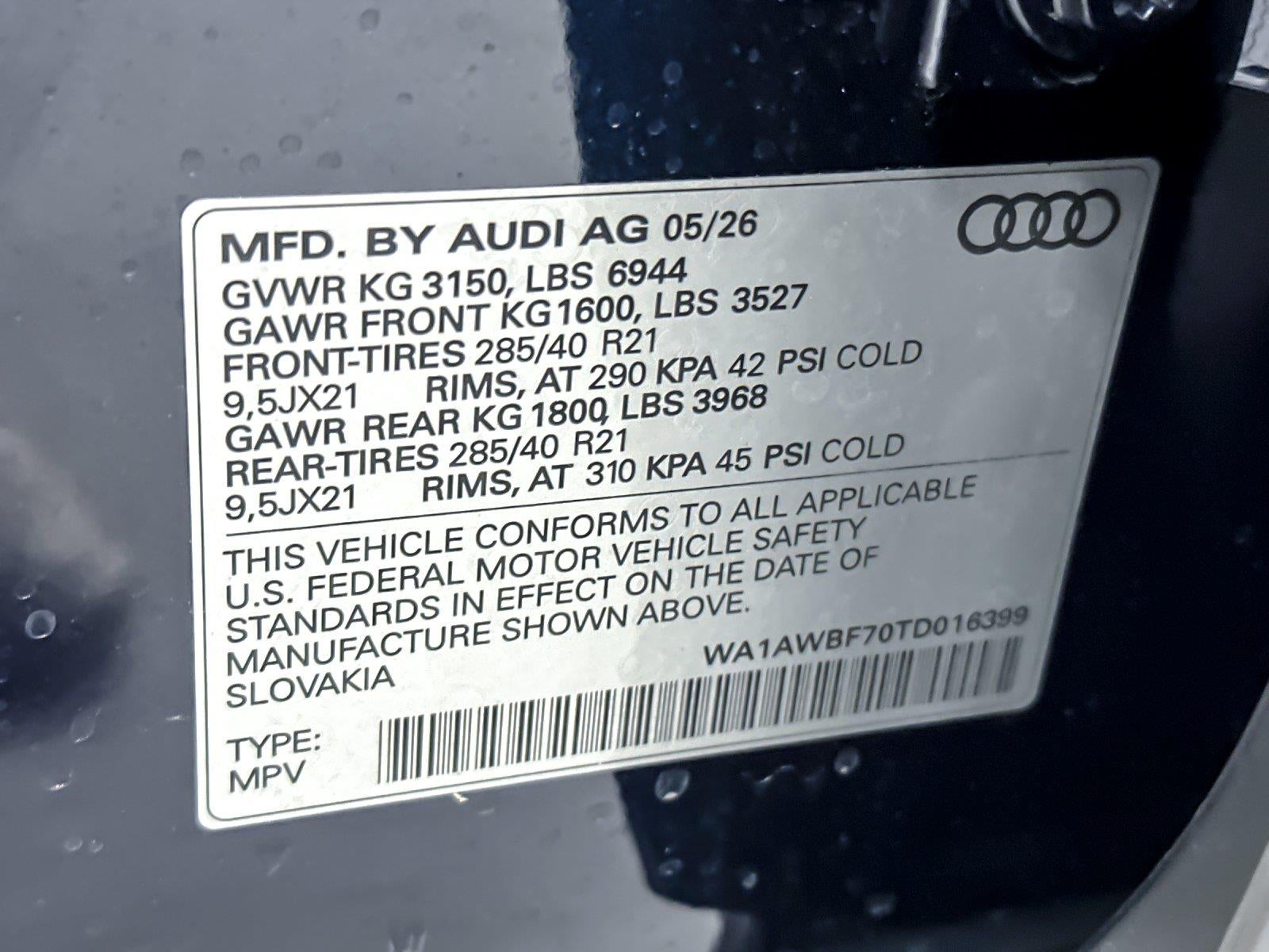 2026 Audi Sq7 Premium Plus