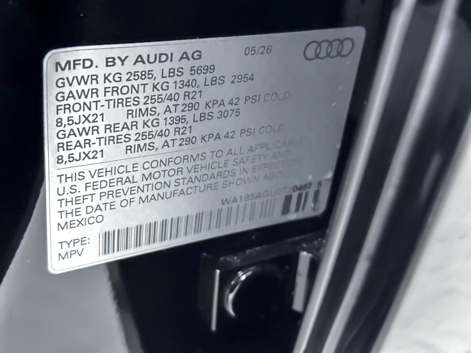 2026 Audi SQ5 Sportback Premium Plus