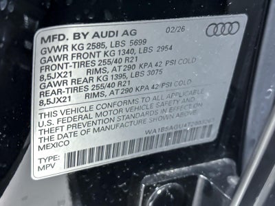 2026 Audi SQ5 Sportback Premium Plus