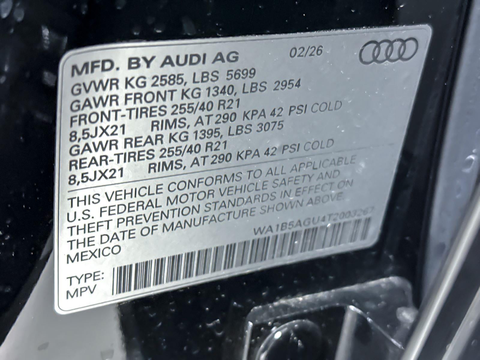 2026 Audi SQ5 Sportback Premium Plus