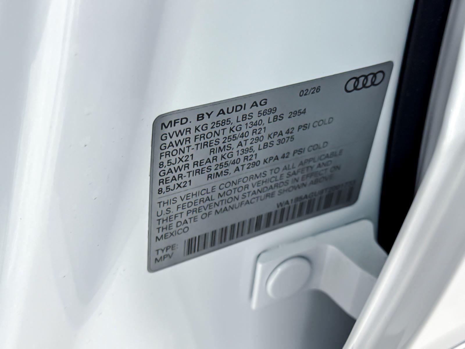 2026 Audi SQ5 Sportback Premium Plus