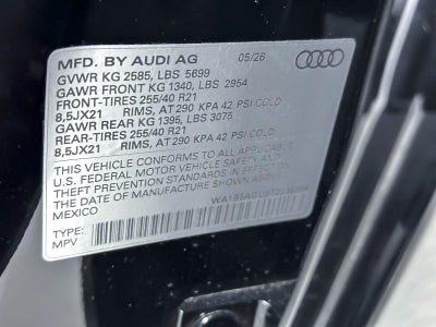 2026 Audi SQ5 Sportback Premium Plus