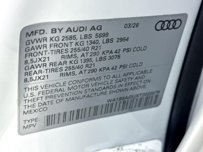 2026 Audi SQ5 Sportback Premium Plus