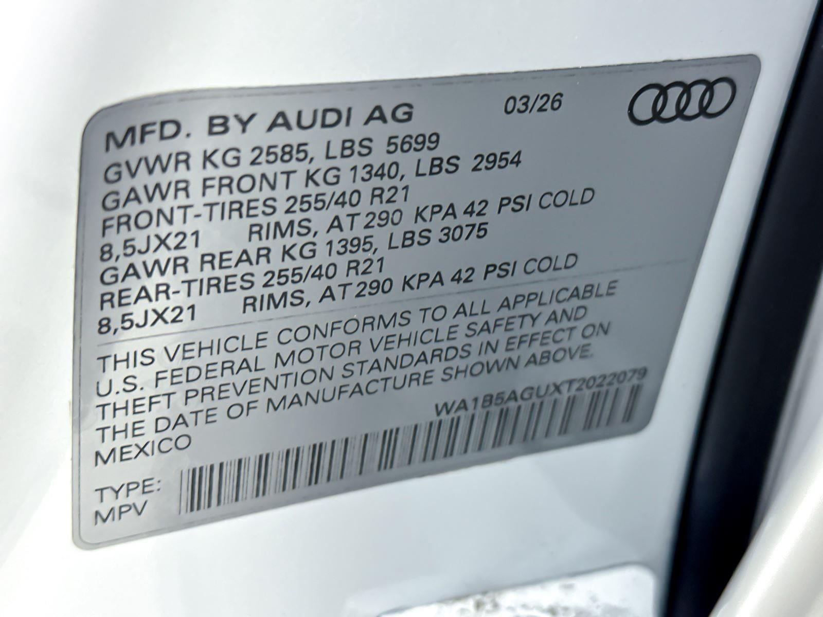 2026 Audi SQ5 Sportback Premium Plus