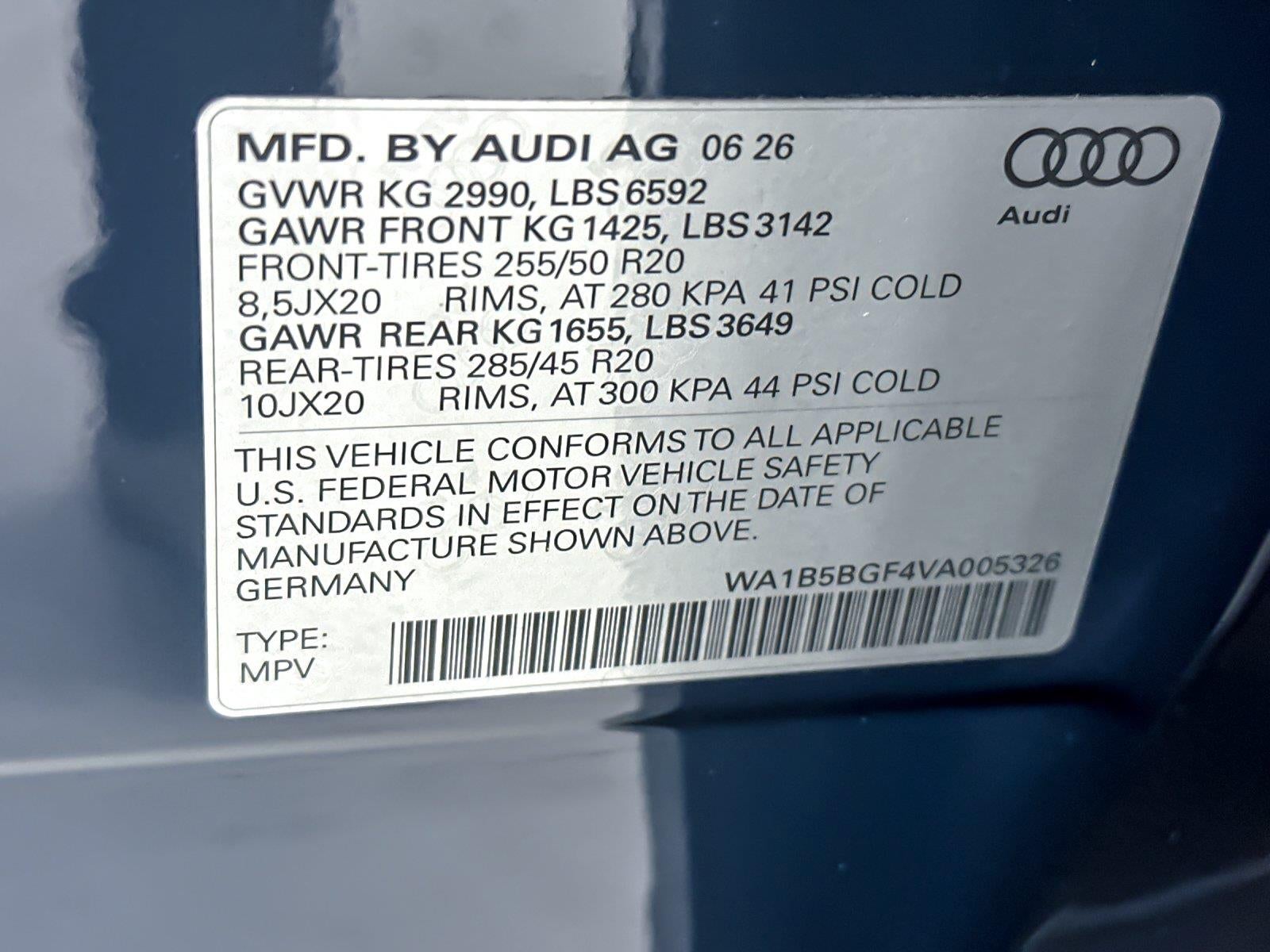 2027 Audi Sq6 E-Tron Sportback Premium Plus