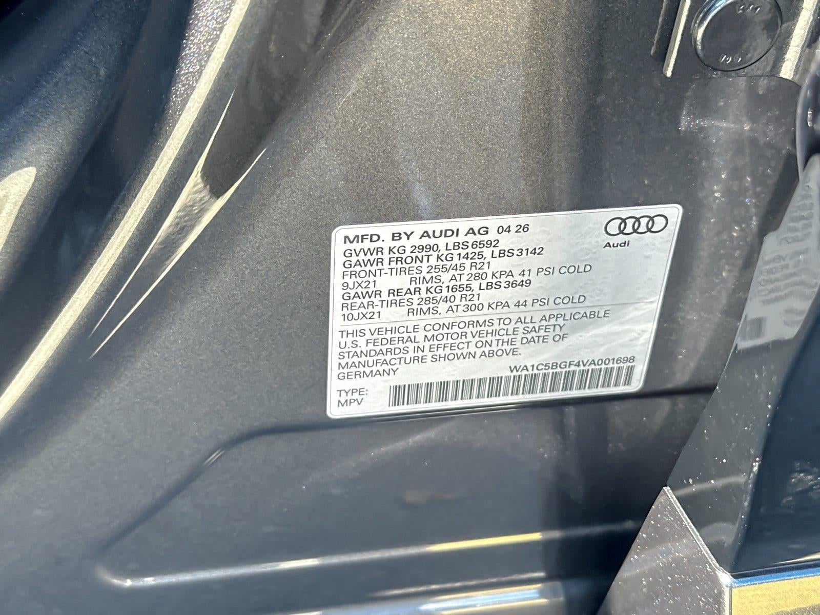 2027 Audi Sq6 E-Tron Sportback Prestige