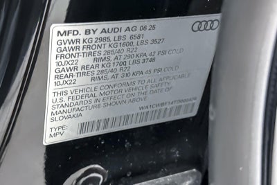 2026 Audi SQ8 Prestige