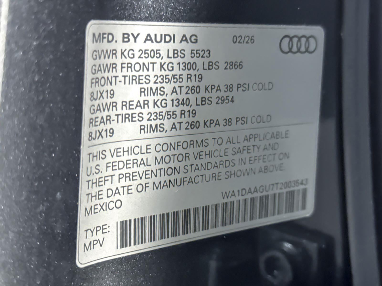 2026 Audi Q5 Sportback Premium