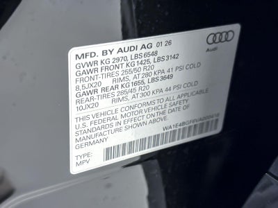 2027 Audi Q6 e-tron Sportback Premium Plus