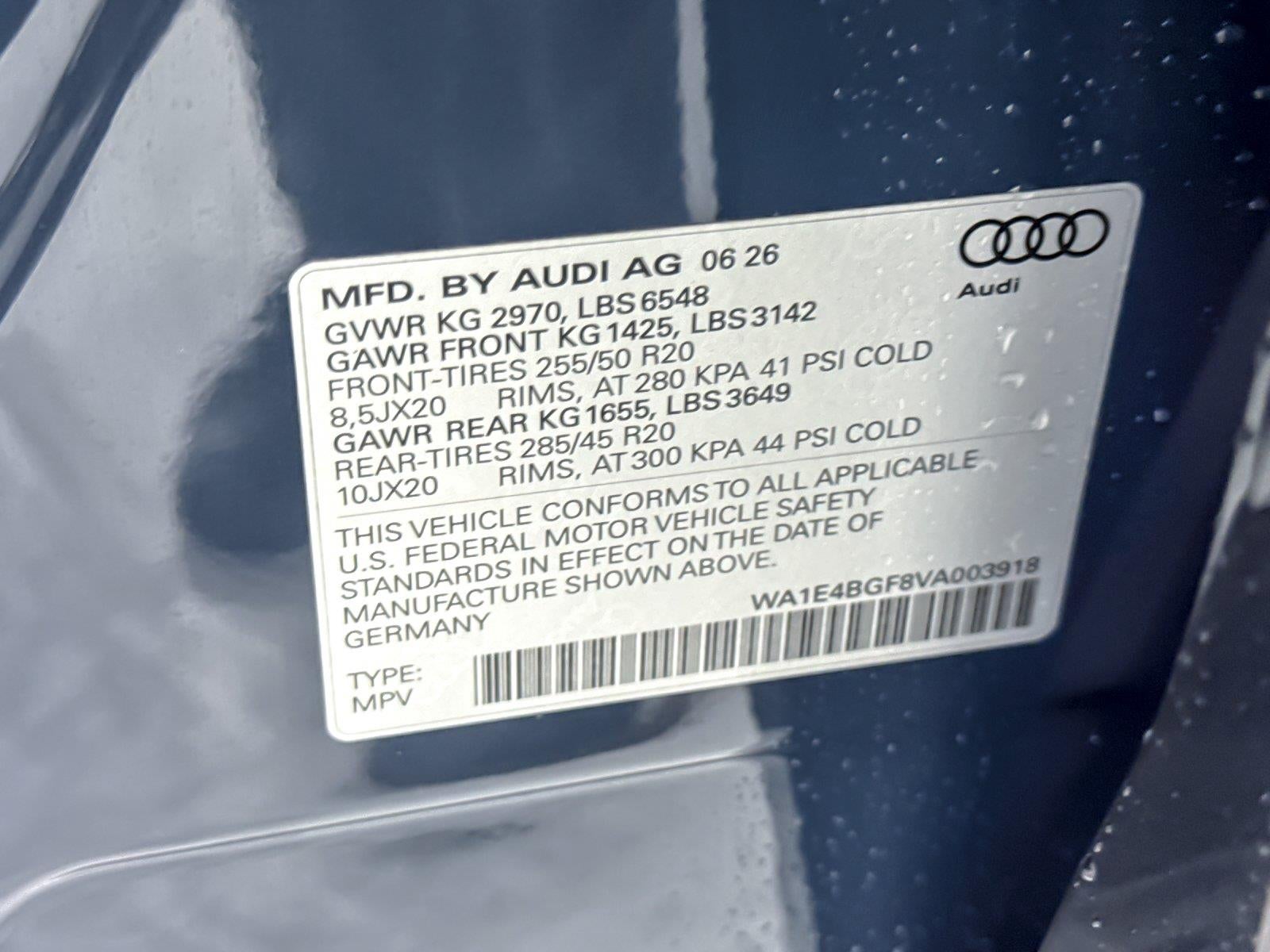 2027 Audi Q6 E-Tron Sportback Premium Plus