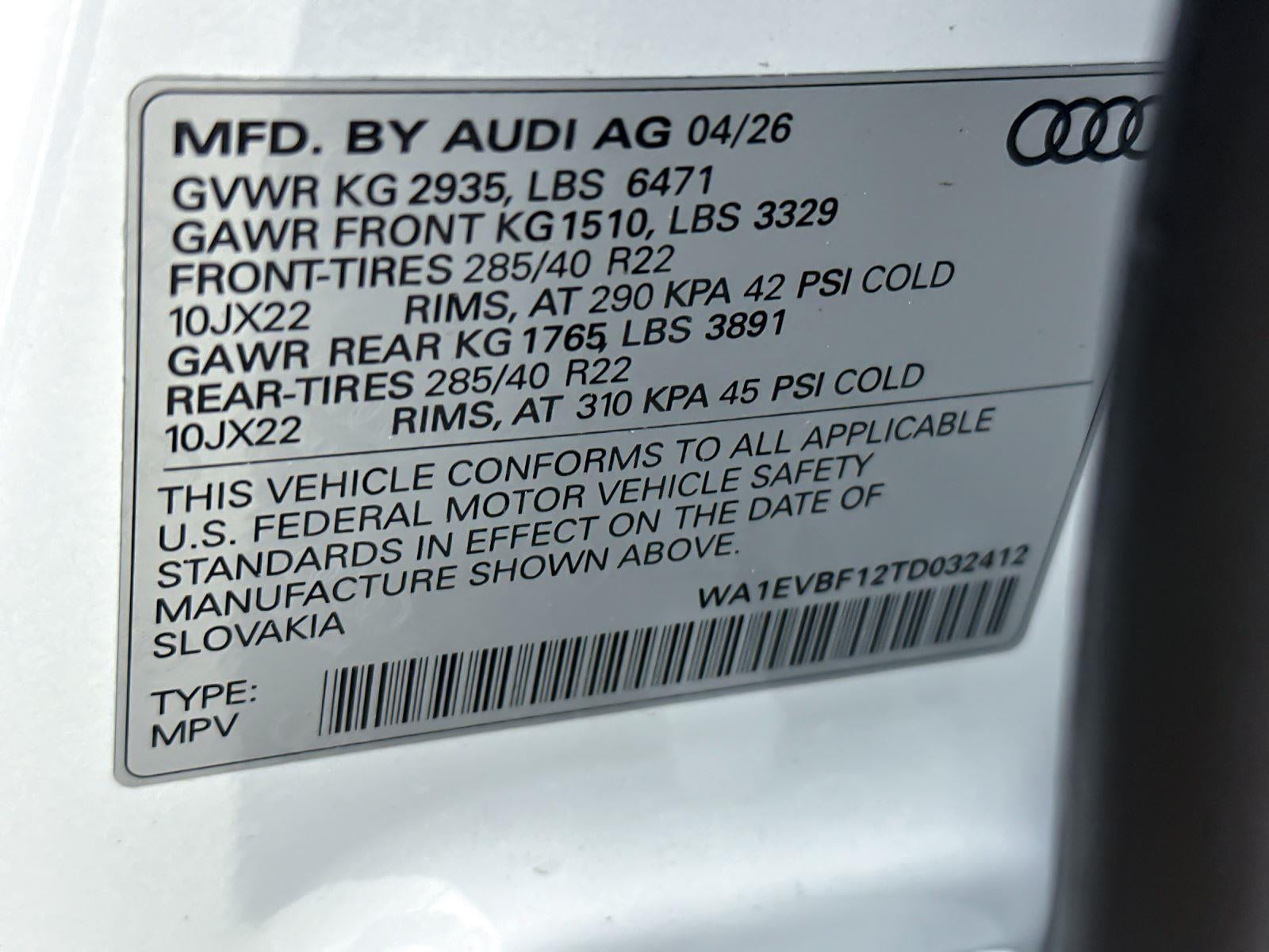 2026 Audi Q8 Premium Plus