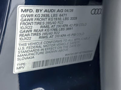 2026 Audi Q8 Premium Plus
