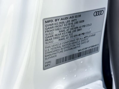 2026 Audi Q8 Premium Plus